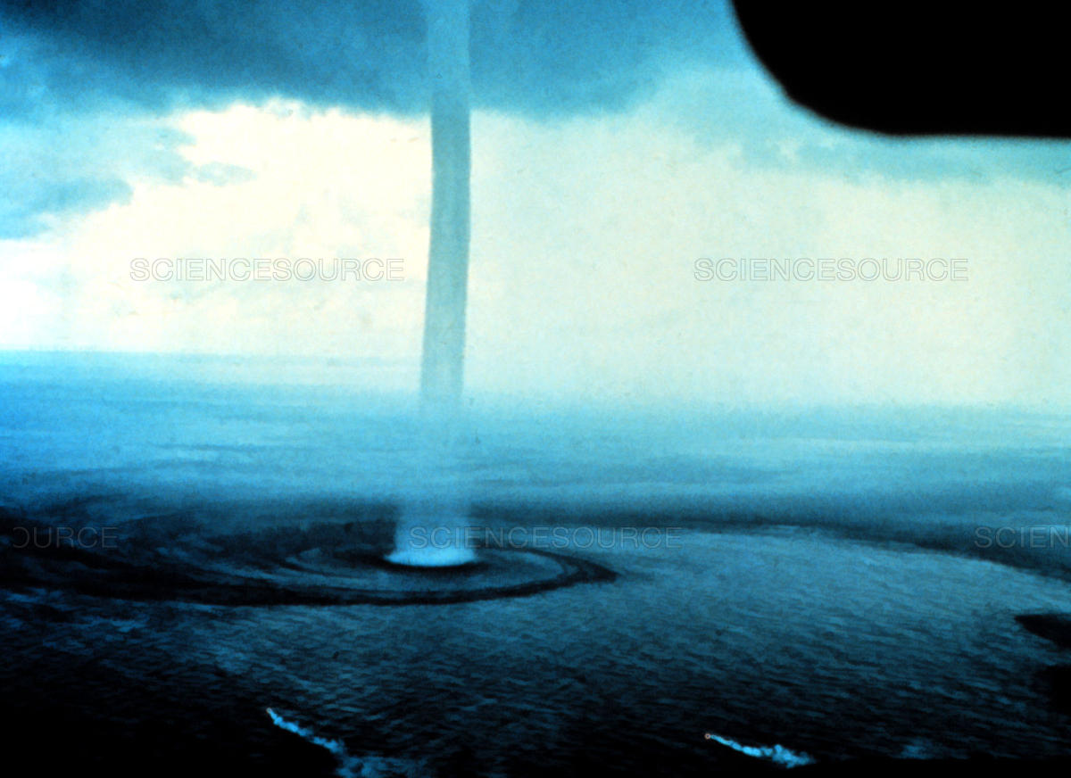 A waterspout near the Florida Keys in 1969.